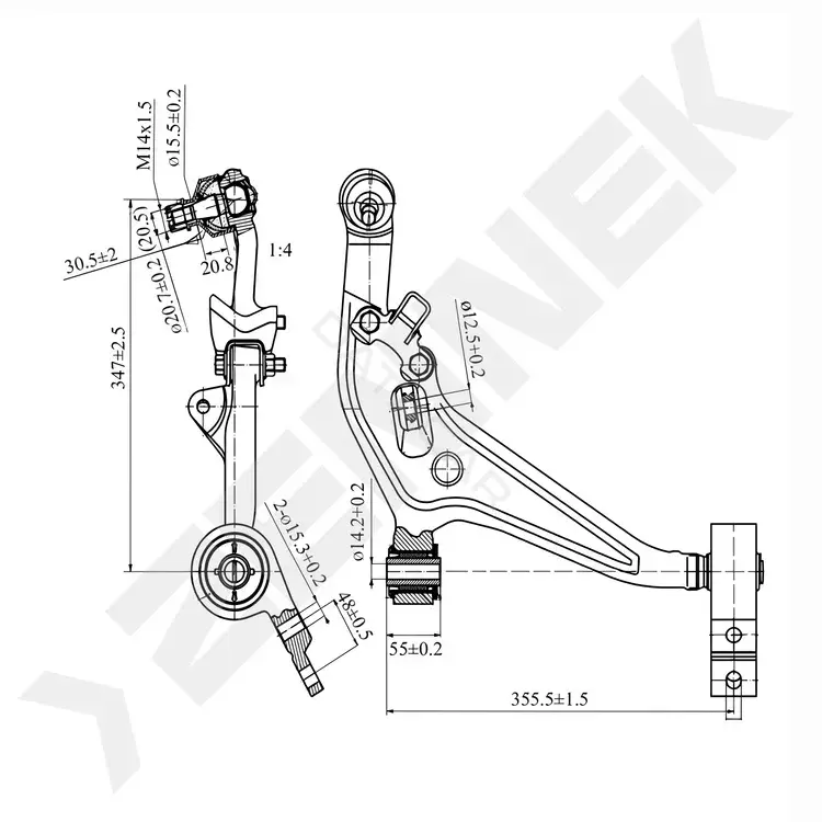 Рычаги ZENNEK DCA0109