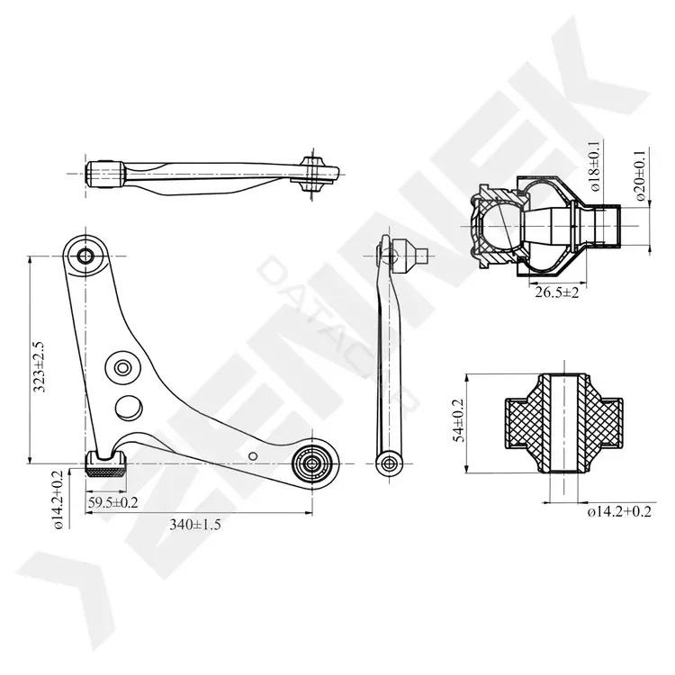 Рычаги ZENNEK DCA0163