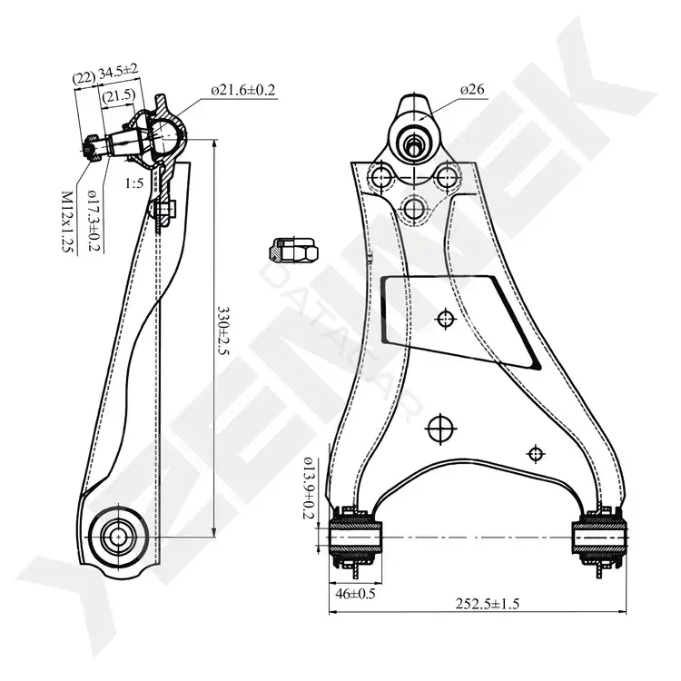 Рычаги ZENNEK DCA0180