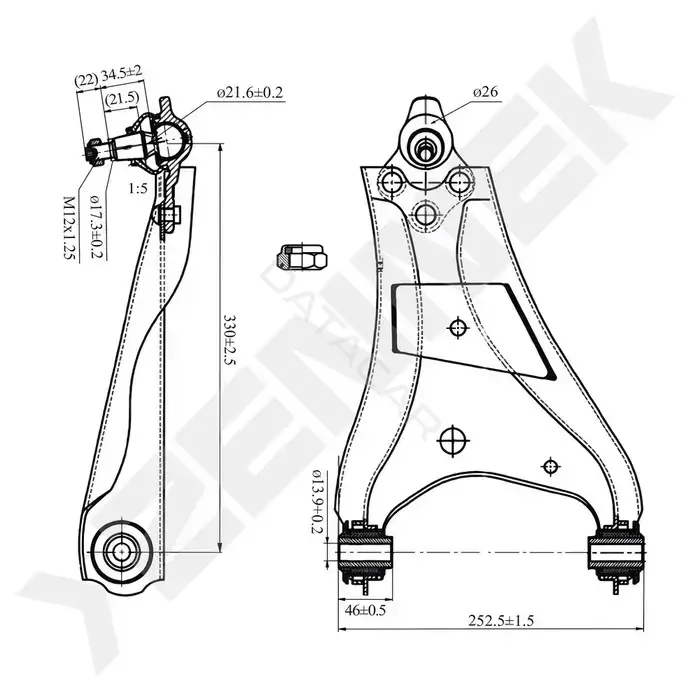 Рычаги ZENNEK DCA0180