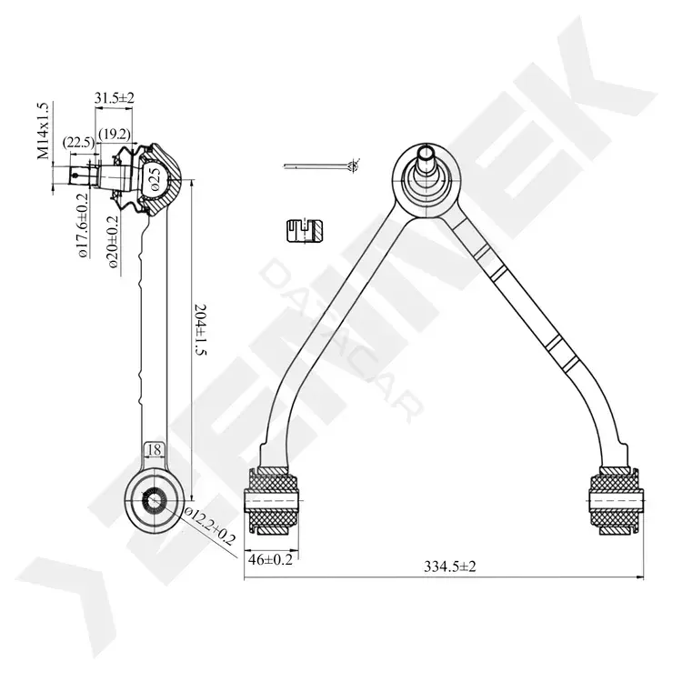 Рычаги ZENNEK DCA0196