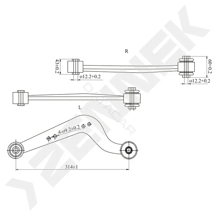 Рычаги ZENNEK DCA0198