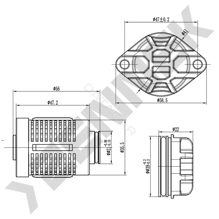 Фильтр масляный муфты Haldex ZENNEK DFH0004