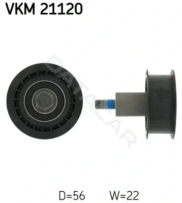 Ролик обводной ремня грм SKF VKM21120