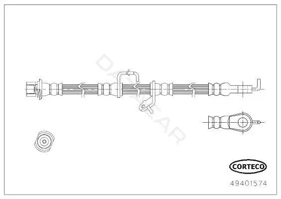 Тормозные шланги CORTECO 49401574