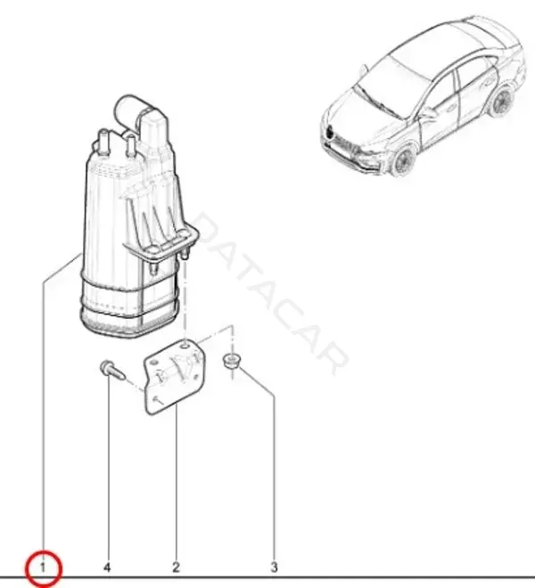 Абсорбер топливный LADA 8450006397