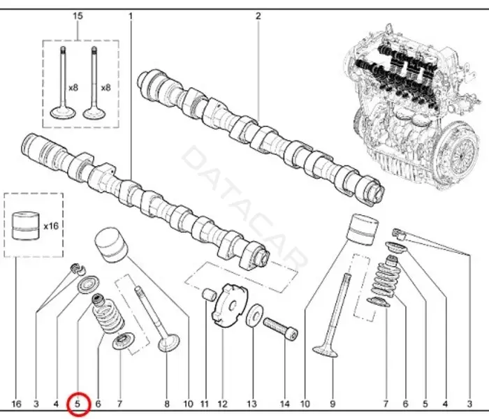 Маслосъемные колпачки LADA 21177100702610