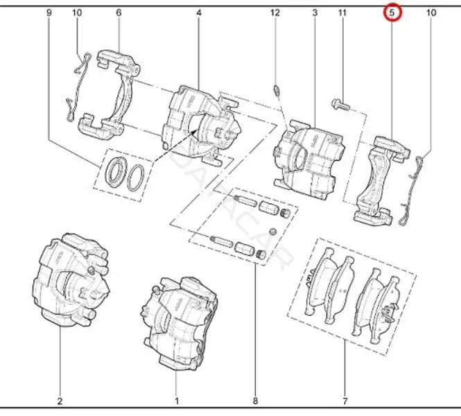 Направляющая тормозного суппорта LADA 8450038535