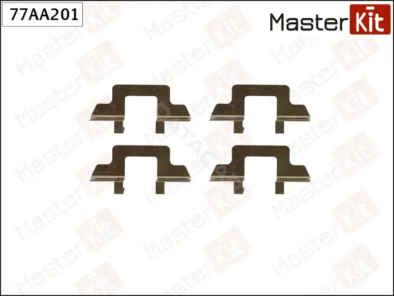 Ремкомплект тормозных колодок MASTERKIT 77AA201