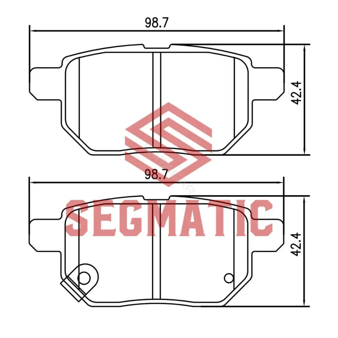 Тормозные колодки SEGMATIC SGBP2579