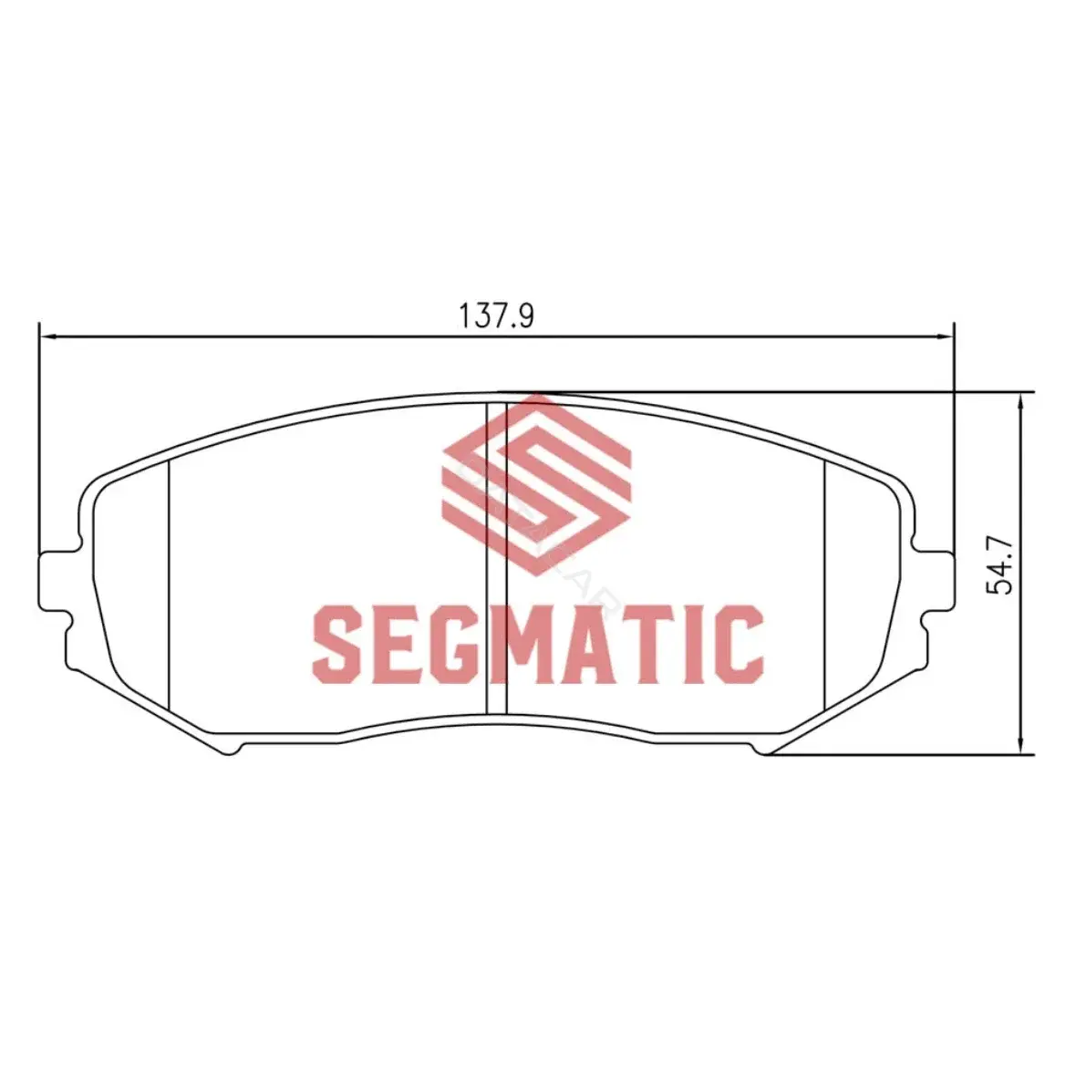Тормозные колодки SEGMATIC SGBP2595