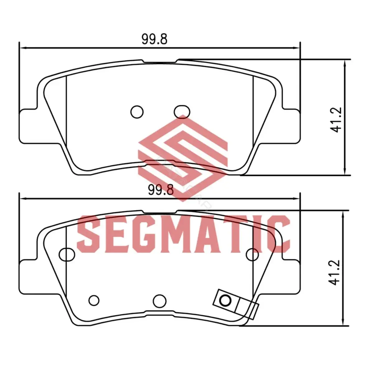 Тормозные колодки SEGMATIC SGBP2550