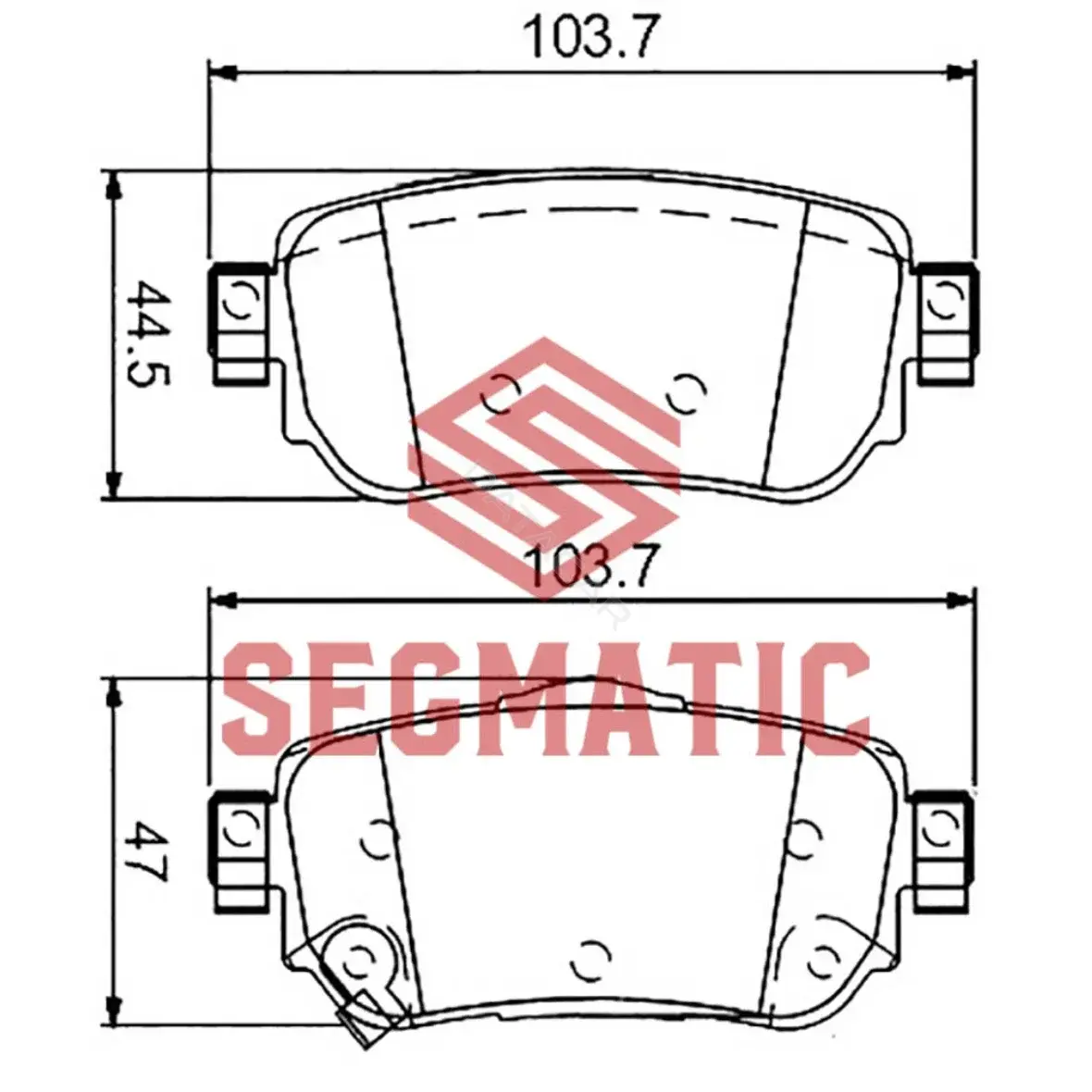 Тормозные колодки SEGMATIC SGBP2581