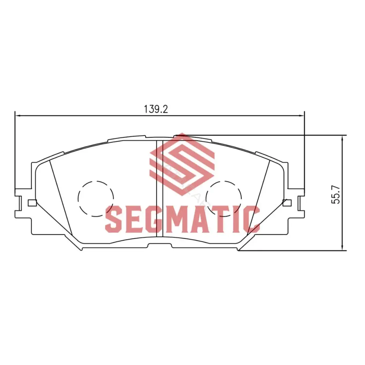 Тормозные колодки SEGMATIC SGBP2586