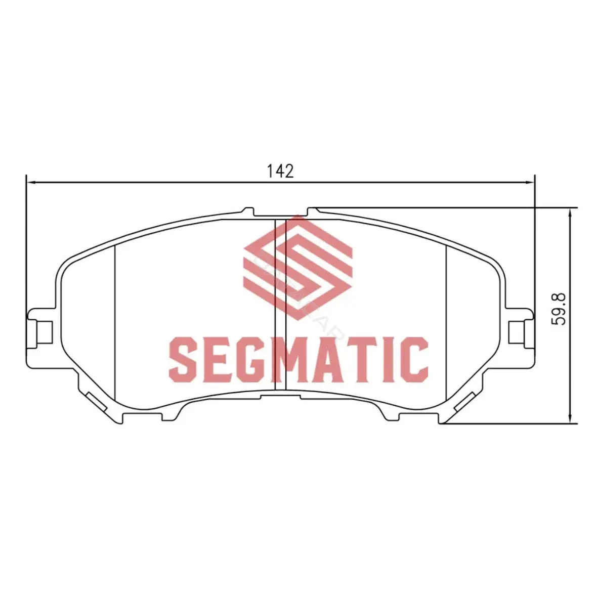 Тормозные колодки SEGMATIC SGBP2578
