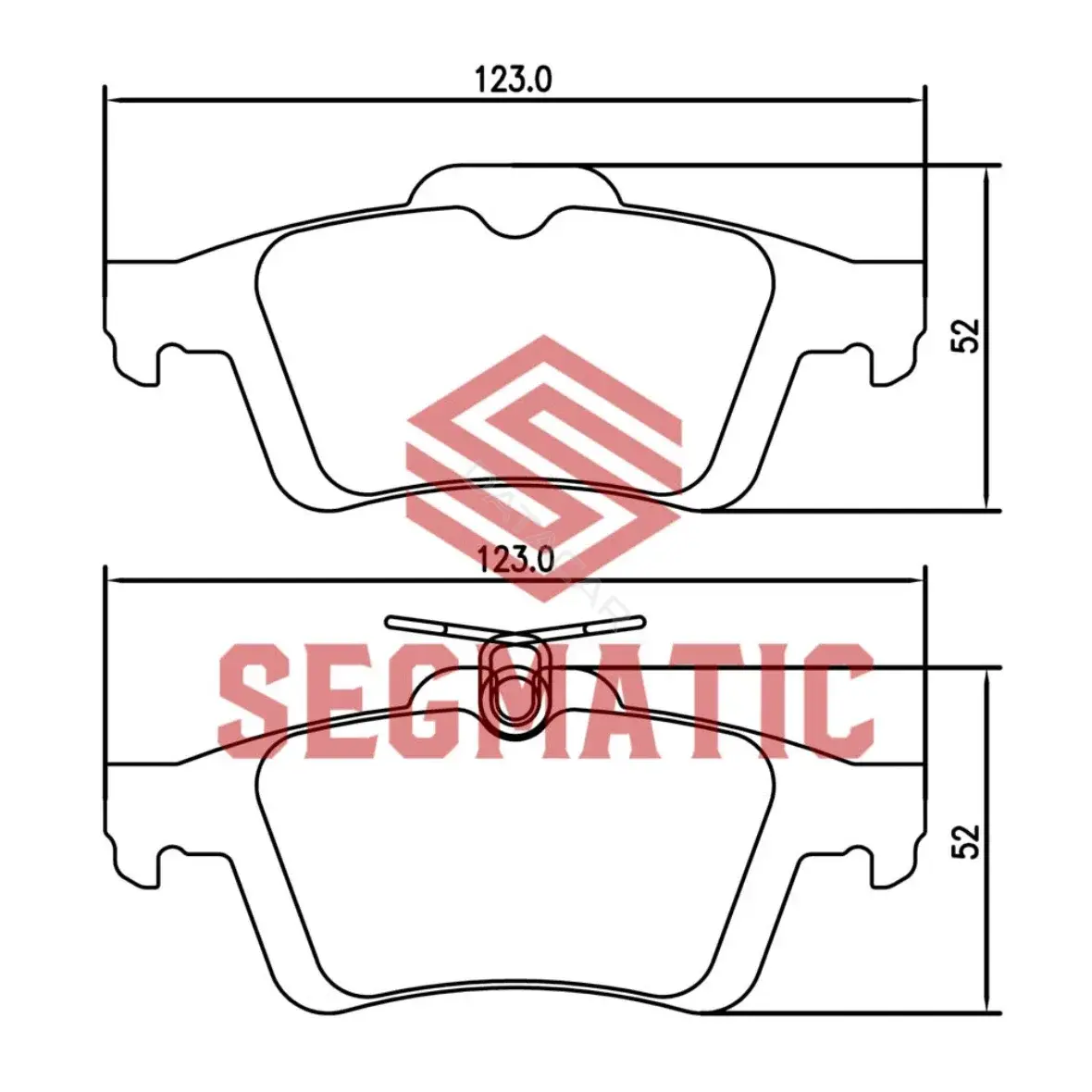 Тормозные колодки SEGMATIC SGBP2557