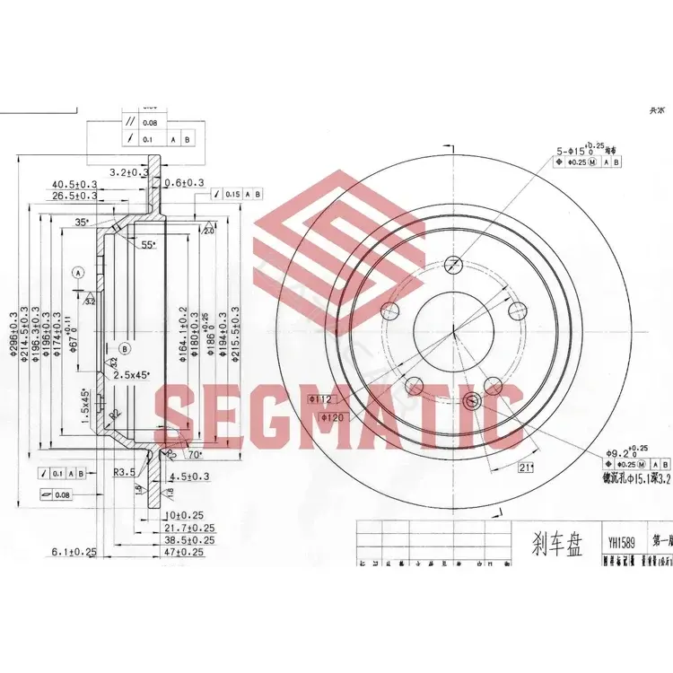 Тормозные диски SEGMATIC SBD30093376