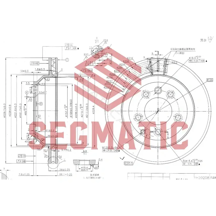 Тормозные диски SEGMATIC SBD30093006