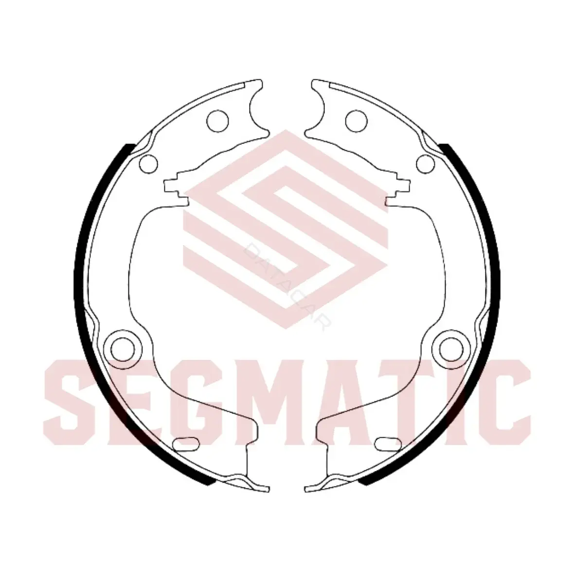 Барабанные колодки SEGMATIC SGBPD4022
