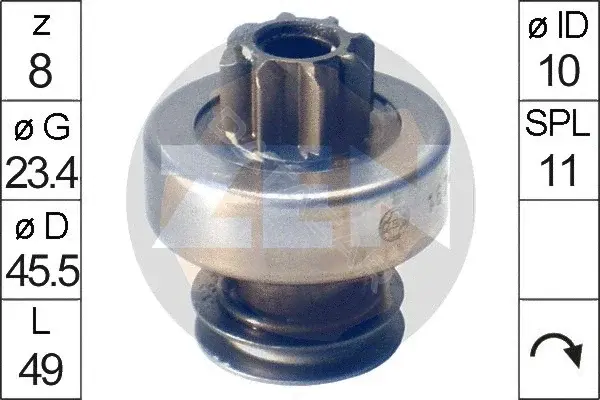 Бендикс стартера ERA ZN1674