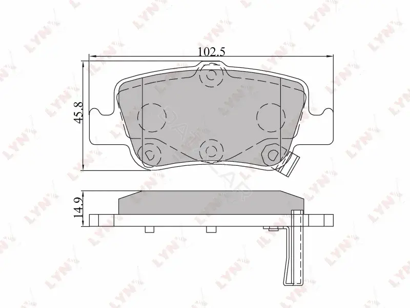 Тормозные колодки LYNXAUTO BD-7547
