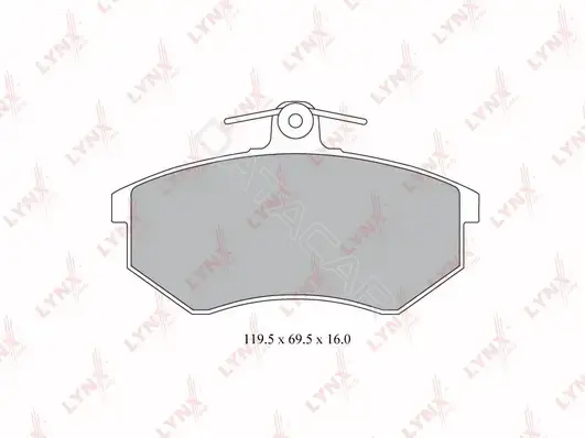 Тормозные колодки LYNXAUTO BD-8014