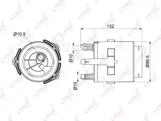 Топливный фильтр LYNXAUTO LF-998M
