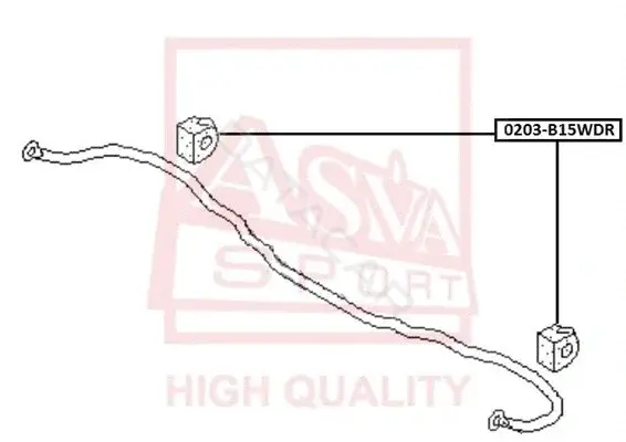 Опора амортизатора ASVA 0203-B15WDR