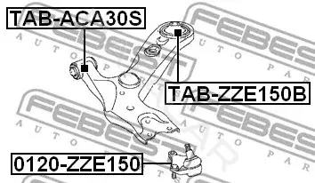 Шаровая опора FEBEST 0120-ZZE150