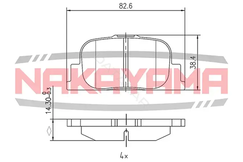 Тормозные колодки NAKAYAMA HP8509NY