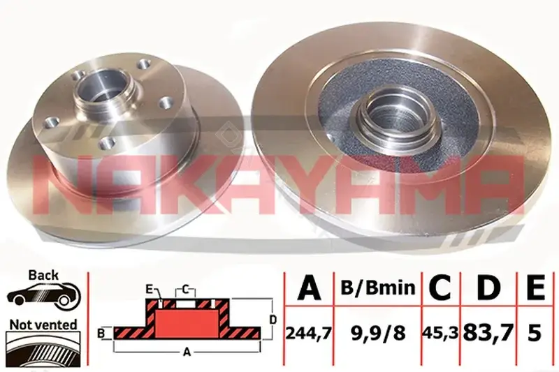 Тормозные диски NAKAYAMA Q4283