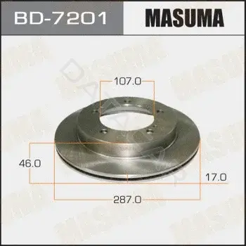 Тормозные диски MASUMA BD-7201