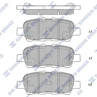 Тормозные колодки Hi-Q SP1637