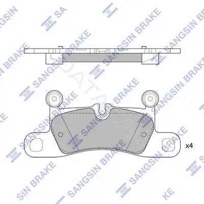 Тормозные колодки Hi-Q SP2319