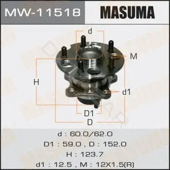 Подшипник ступицы MASUMA MW-11518
