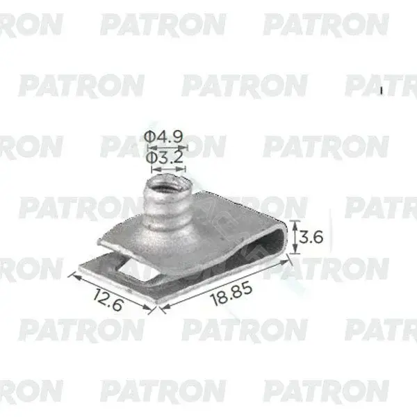 Клипсы, фиксаторы, зажимы PATRON P37-2390