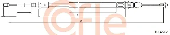 Трос ручника COFLE/TELCO 92.10.4612