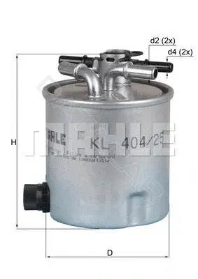 Топливный фильтр KNECHT/MAHLE KL404/25