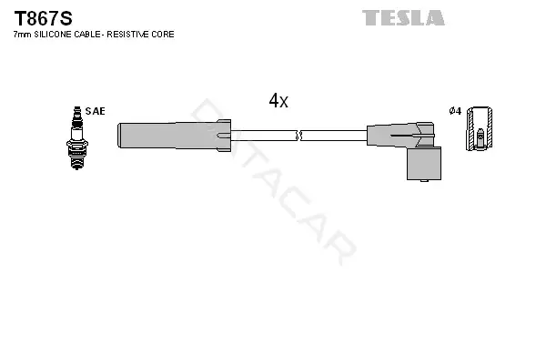 Высоковольтные провода TESLA T867S