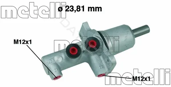 Главный тормозной цилиндр METELLI 05-0617