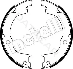 Колодки ручника METELLI 53-0317