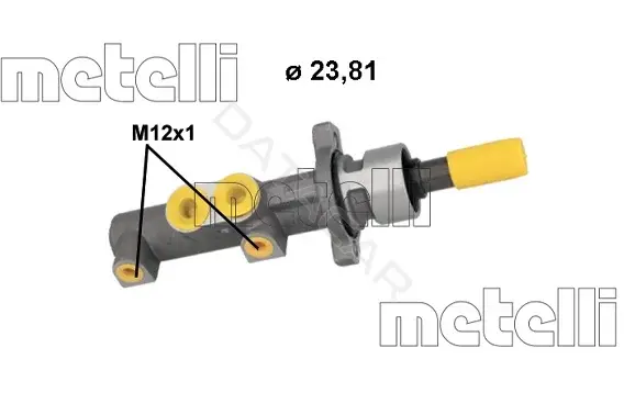 Главный тормозной цилиндр METELLI 05-1301