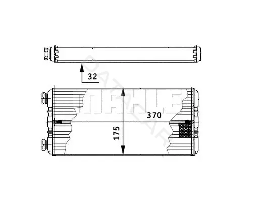 Радиатор печки KNECHT/MAHLE AH131000P