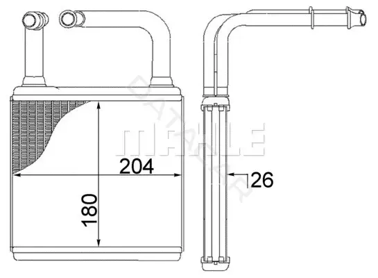 Радиатор печки KNECHT/MAHLE AH78000S