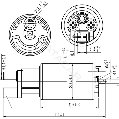 Топливный насос ZIKMAR Z61089R