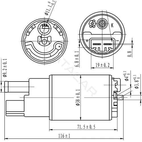Топливный насос ZIKMAR Z61098R