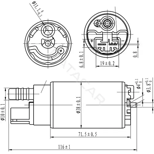 Топливный насос ZIKMAR Z61181R