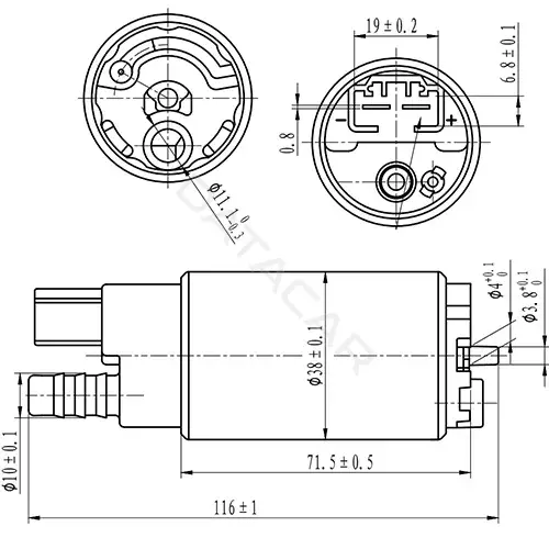 Топливный насос ZIKMAR Z61184R
