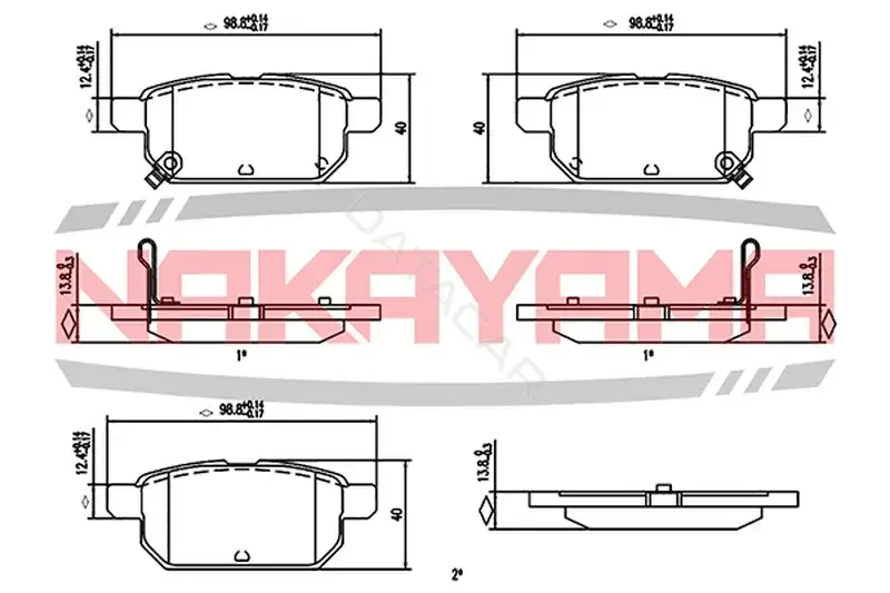 Тормозные колодки NAKAYAMA HP8868NY