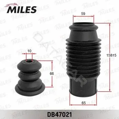 Пыльники и отбойники амортизатора MILES DB47021